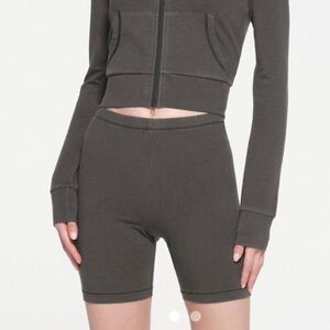 SKIMS Charcoal Athletic Shorts